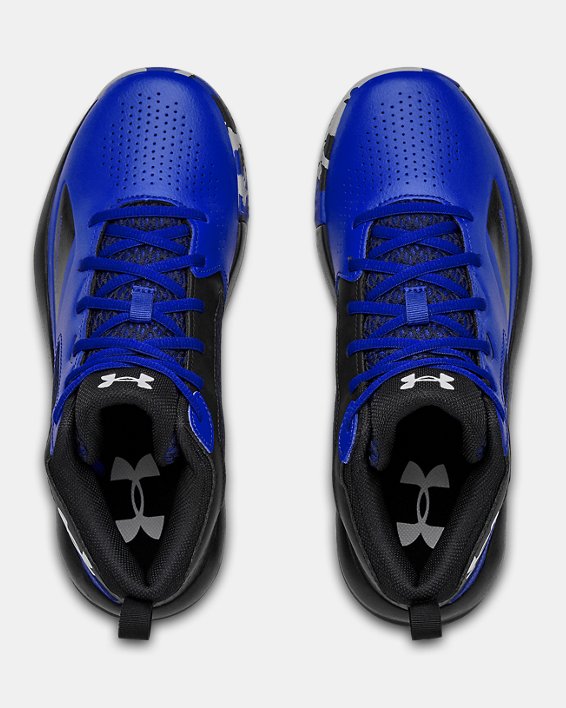 Adult UA Lockdown 5 Basketball Shoes, Blue, pdpMainDesktop image number 2